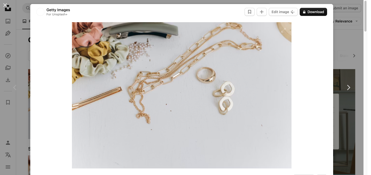 Gold Link Hoop Earrings